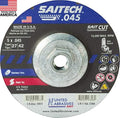 United Abrasives-SAIT 23306 Saitech™ High Performance Cut-Off Wheels (Type 27/Type 42 Depressed Center) 5" x .045" x 5/8-11", 10-Pack