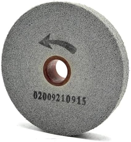 SIGNI Aluminum Oxide Non Woven Nylon Convolute Wheel, EXL 8A Medium Grit 6" x 1" x 1", Deburring Polishing Finishing Wheel for Metal Stainless Steel, 1 Pack