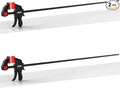 50" Bar Clamps for Woodworking 2-Pack, One-Handed Clamp/Spreader, Light-Duty Quick-Change F Clamp with 170 LBS Load Limit, Ideal for Woodworking/Carpentry/Home Improvement/DIY