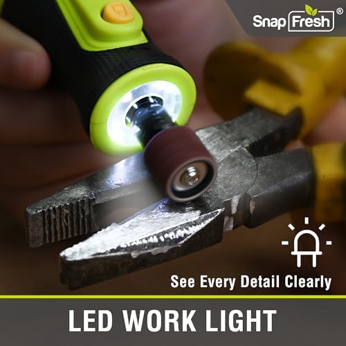 SnapFresh 8V Cordless Rotary Tool Kit, 28, 000 RPM, 46 Accessories