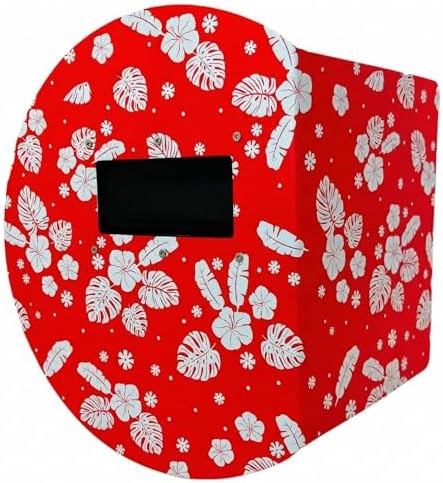 WoahBros Pancake Welding Hood | Carbon Fiber Lightweight Welding Helmet, Fits 2x4 Cheater Lens (Not Included) | Hawaiian