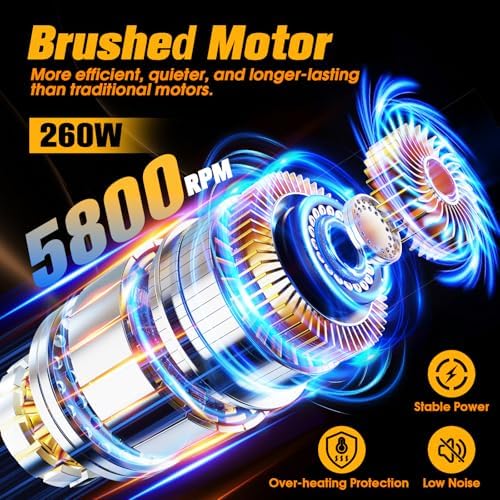 Cordless DA Polisher Kit with 2 x 4000mAh Batteries