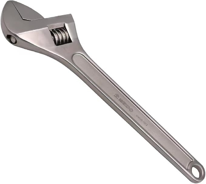 WEDO Adjustable Wrench 10",Max Jaw Opening 30mm,Stainless Steel | Professional Spanner,Precision Jaws,Corrosion Resistant,Rust Proof,High Strength,For Automotive,Home and Plumbing Repairs