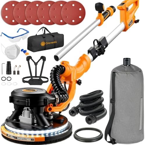 Dustless Electric Drywall Vacuum Sander, 950W 8.5A for Ceiling/Wall