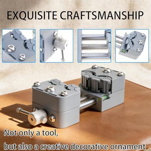 Mini Special Shaped Vise Clamp, Small Bench Vise Clamp, Self-Adjusting Smart Fractal Vise, Stainless steel Precision CNC Processing Fixing Device, for DIY, Crafts, Jewelry Making, Repair