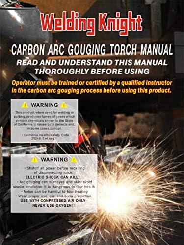 1000amp K4000 Carbon Arc Gouging Torch, Blue Handle