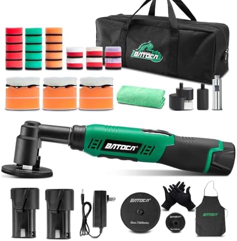 BATOCA S6 Mini Cordless Polisher 1 Heads for Car/Motorcycles Detailing Kit