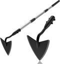 Warren Hoe Garden Tool, Heavy Duty Garden Hoes for Weeding Long Handle, Easy Stand Up Triangle Weeder Tool for Garden, 35-66 inch Adjustable Gardening Hoe for Weed, Trench, Loosen Soil, Landscape
