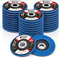 HOMO FABER 30 Pack Flap Discs 4 1/2 for Angle Grinder, 40 Grit Zirconia T29