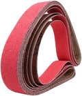 2x72 Inch Ceramic Sanding Belts 36 Grit, 5 Pack