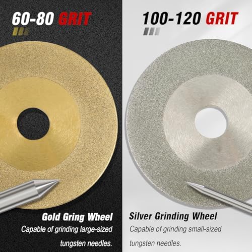 3mirrors 0°-90° Adjustable Tungsten Electrode Sharpener for 4.5" Grinder