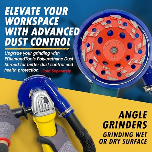5" Diamond Grind Wheel S Seg Concrete & Coating 5/8"-11 Threaded Arbor
