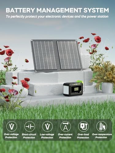 MARBERO Solar Powered Generator 88Wh, 120W Surge with 21W Solar Panel Kit