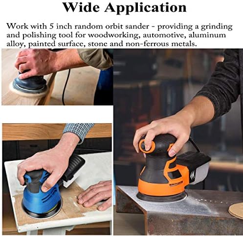 5-Inch 8-Hole Hook and Loop Sanding Discs 120-Grit, 200-Pack
