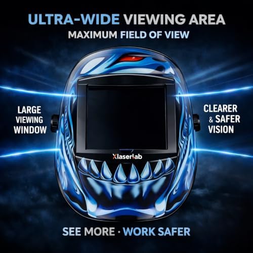 Laser Welding Helmet OD8+ – Large Viewing Area, Adjustable Fit, Infrared Protection Safety Mask for Laser Welding, Cutting, Cleaning & Marking