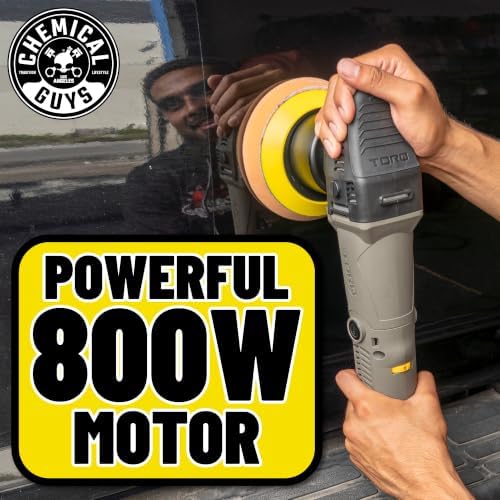 Chemical Guys BUF503 TORQX Random Orbital Polisher (Safe for Cars, Trucks, SUVs, & More) 700W, Orbit 8mm, 4.7 lb