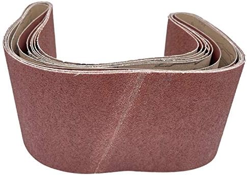 6 x 48-Inch Sanding Belts for Belt Sander 6x48, 40 80 120 240 Grit, 8 Pack