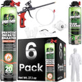 Sprayman Spraycoat Fire Rated Spray Foam Insulation Kit 20 Sq Ft (6 x27.1oz) High R-Value (11.32 / 2in) Heat & Noise Reduction, Closed Cell Foam for Wall & Attic - Gun, Cleaner & Safety Gear, 6 Pack