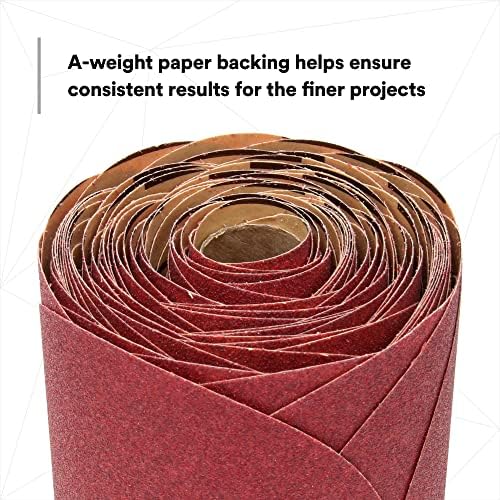 3M Red Abrasive Stikit Disc, 01111, 6 in, P220 grade, 100 discs per roll