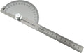 E-outstanding 0-180 Degree Protractor Angle Finder Rotary Arm Measuring Ruler, 100mm Stainless Steel