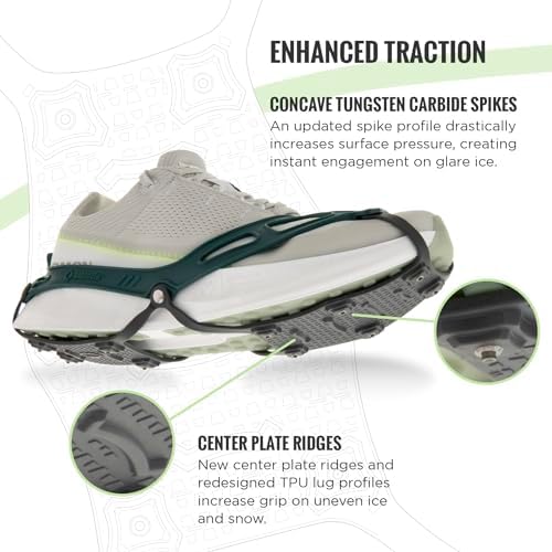 Kahtoola NANOspikes Footwear Traction for Icy Winter Road Running & Walking