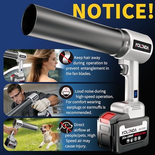 Cordless Handheld Car Dryer Blower, 1800G 335MPH Air Duster