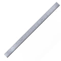 PEC Tools 18"/450mm Rigid Metal Ruler, Satin Chrome Carbon Steel Machinist Rule, Decimal & Metric Graduation (1/10", 1/100", 0.5mm, 1mm), Fully Hardened and Tempered, Made in USA