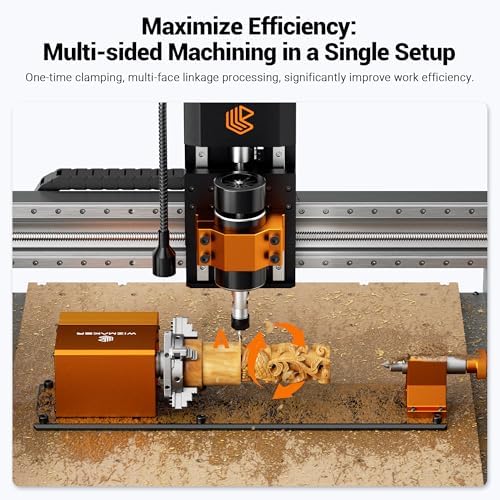 4th Axis, CNC router engraving machine rotating 4th axis, belt reduction ratio: 1:4 (18:72) chuck diameter 4mm-63mm maximum length 190mm