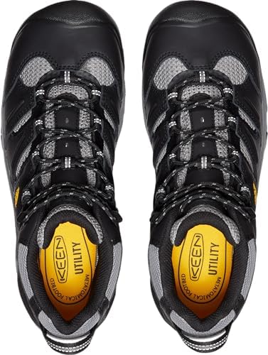 KEEN Utility Men's Lansing Mid Height Steel Toe Waterproof Work Boots