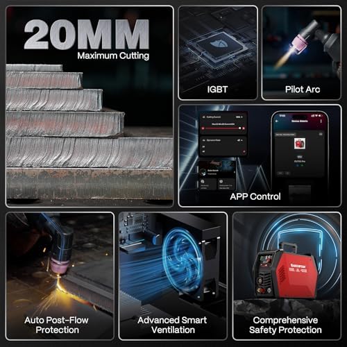 ARCCAPTAIN iControl CUT55 Pro Plasma Cutter Machine, 55Amp, 120V/240V