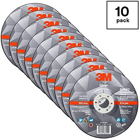 3M Silver Depressed Center Grinding Wheel, 87450, 36+, T27