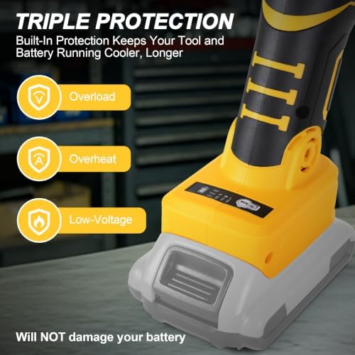 Brushless Cordless Die Grinder, 1/4" Collet, for DEWALT 20V MAX Battery