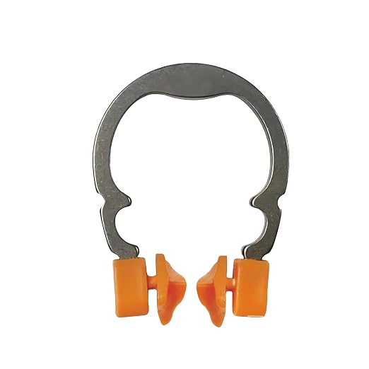 Dental Matrices Clamp Ring, R2 Nickel Titanium Elastic Clamping Ring Separator Ring, Sectional Contoured Matrix Clips Autoclavable Dentistry Tools (Orange R2 1PCS)