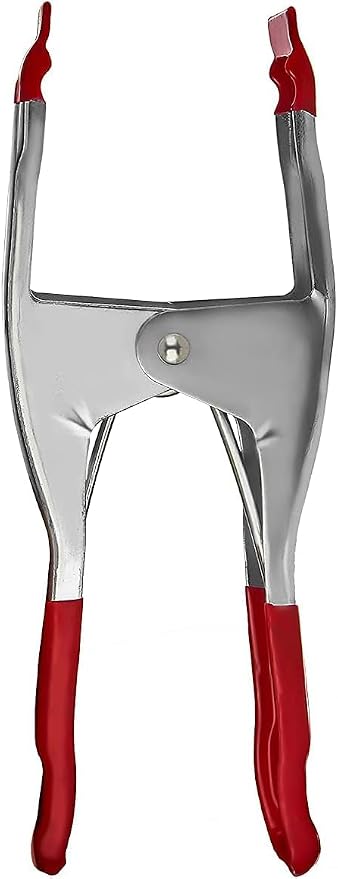 FactorDuty Set of 8-9-Inch Metal Spring Clamp with Red Tip