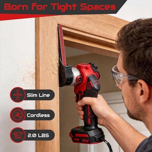 Cordless Belt Sander for Milwaukee M18 Battery (No Battery)