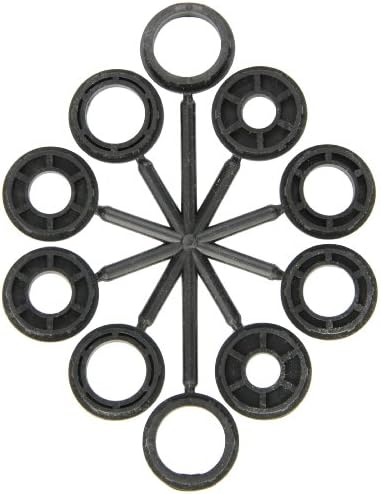 Walter 13B060 Stringer Bead Wheel Brush - 6 in. Orange Abrasive Wheel Brush with Crimped Wires, Round Hole, Carbon Steel