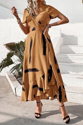 PRETTYGARDEN Women's Boho Floral Summer Maxi Dresses