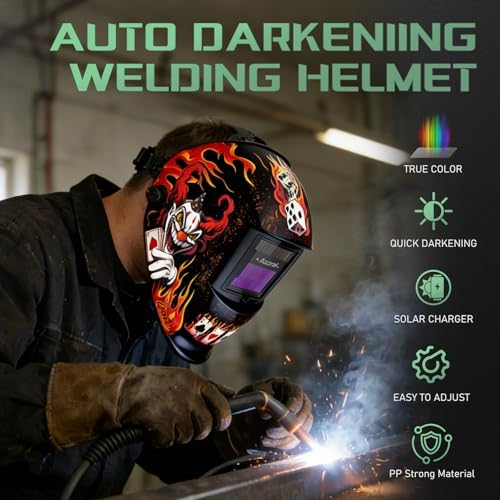 Auto-Darkening Welding Helmet, True Color, Shade 4/9-13