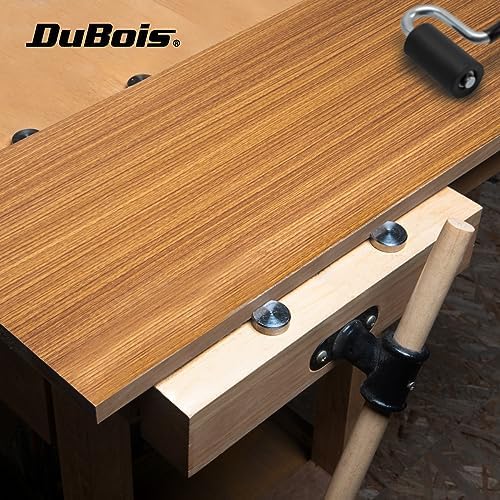 DuBois 51058 Stainless Steel Bench Dogs | Woodworking Clamp for 3/4" (19mm) Workbench Dog Hole Stoppers, 4 PK