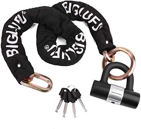 Motorcycle Chain Lock, 4FT Heavy Duty Anti Theft Bike Lock Chain