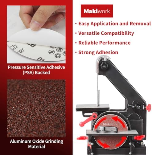 60 PCS 5 Inch PSA Sanding Discs, Assorted 60–400 Grit Aluminum Oxide Self Adhesive Sandpaper Discs for DA Sander, Automotive Paint Sanding, Woodworking & Metal Surface Prep