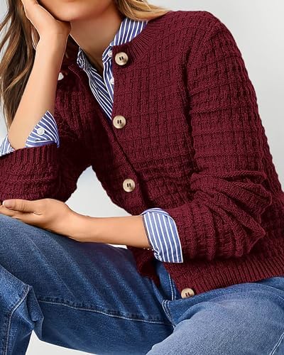 PRETTYGARDEN Women's Fall Lightweight Cardigan Sweaters