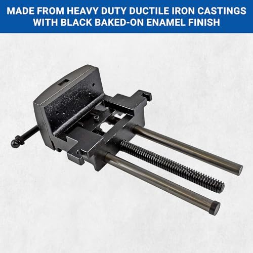 Yost Vises 7WW-DI 7" Heavy-Duty Ductile Iron Woodworker's Vise, Black