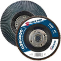 Weiler 51126 4-1/2" Tiger Paw Abrasive Flap Disc, Conical (Ty29), Phenolic Backing, 80Z, 5/8"-11 UNC Nut (Pack of 10)