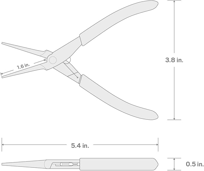 TEKTON Mini Needle Nose Pliers (Smooth Jaw) | PMN03001