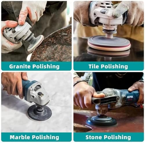 Diamond Polishing Pad, 10 inch 250 mm 3000 Grit Sanding Discs for Grinder & Polisher, Hook and Loop Backing Pad for Grinding Buffing Granite Marble Concrete Stone (1 Piece)