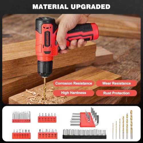 157-Piece Tool Set, 8V Cordless Drill Set, Hand Tool Kit for Men and Women