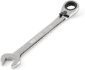 TEKTON 5/8 Inch Reversible Ratcheting Combination Wrench | WRC23316 | 12-Point, Satin Chrome Finish