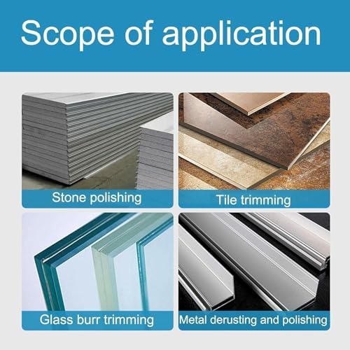 Electroplated Diamond Sanding Paper Sheet Pad,100Grit 5inch 125mm Grinding Sandpaper Pad Hook and Loop Backing for Metal Glass Porcelain Ceramic Hand Polishing & Trimming (1 Piece)
