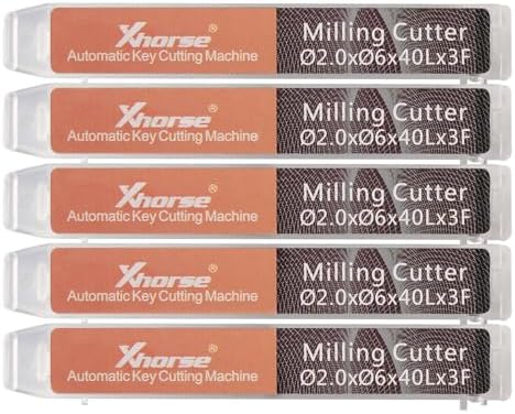 Xhorse Original 2.0mm Milling Cutter for Condor XC-Mini Plus/Plus II/XC-002 and Dolphin XP005/XP005L/XP007 Key Cutting Machine(2.0mm)